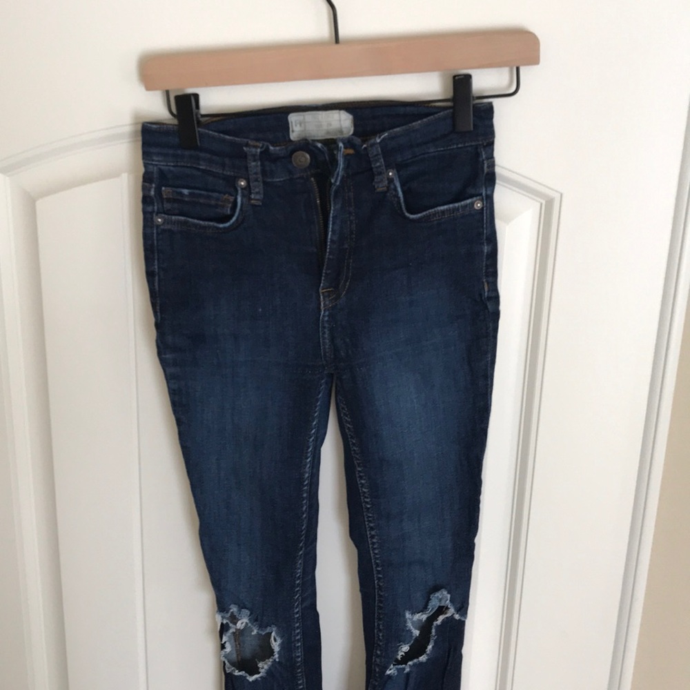 Free people busted knees jeans